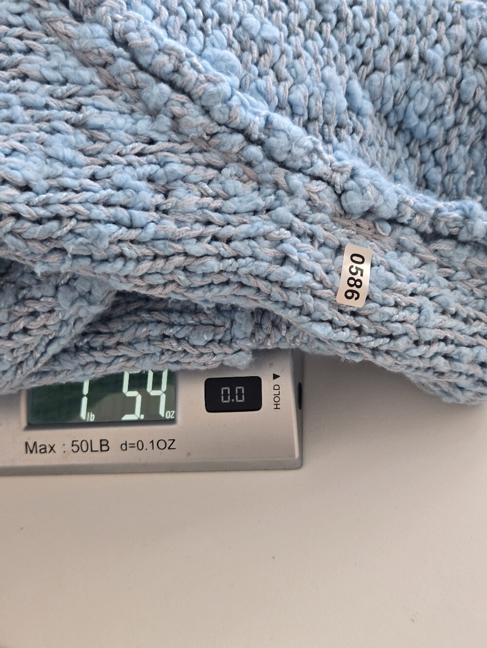 NWT Free People Firefly Pullover Light Blue Bouclé Open Knit Scoop Neck Sweater - Picture 11 of 12
